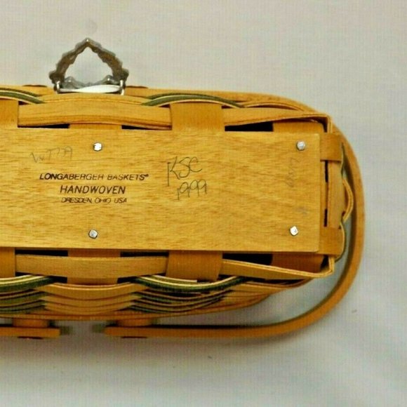 Longaberger 1998 Green Picture Perfect Sweetheart Series Basket Combo - Picture 15 of 15